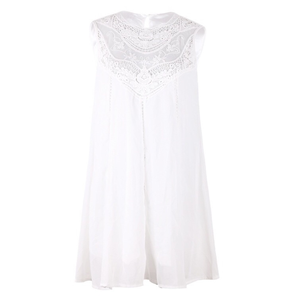 White Laced Sun Dress - Picture 3 of 8